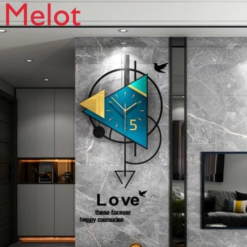 European-Style Minimalist Creative Wall-Mounted Clock Modern and Unique Living Room Home Fashion Decorative Wall Clock