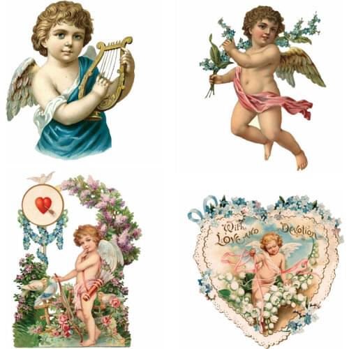 ZOTOONE Angel stickers for iron transfer clothes DIY accessory t-shirt dresses washable heat transfer