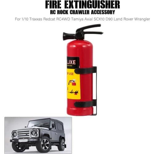 Fire Extinguisher RC Rock Crawler Accessory for 1/10 Traxxas Redcat RC4WD Tamiya Axial SCX10 D90 Land Rover Wrangler