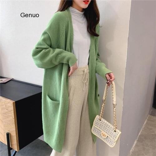 Autumn Winter Batwing Sleeve Knitwear Cardigan Women Large Size Knitted Sweater Cardigan Female Elegant Jumper Coat