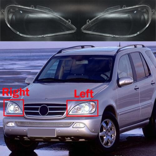For Mercedes-Benz M-Class ML W163 2002-2005 Auto Headlamp Lampshade Glass Lens Head Lamp Light Shell Car Front Headlights Cover
