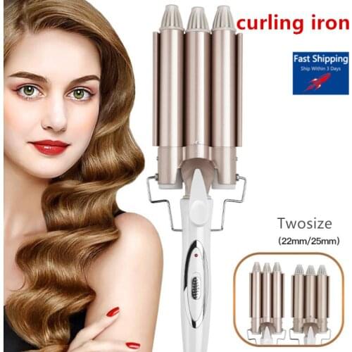 Professional Hair Tools Curling Iron Ceramic Triple Barrel Hair Styler Hair Waver Styling Tools Hair Curlers Electric Curling