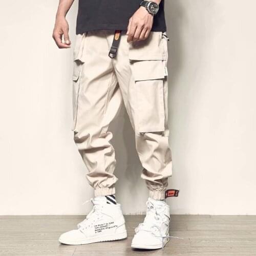 2021 Jogging Pants Men Clothing Fashion Streetwear Light Colour Cargo Pants Military Outdoor Sport Loose and Comfortable Pants