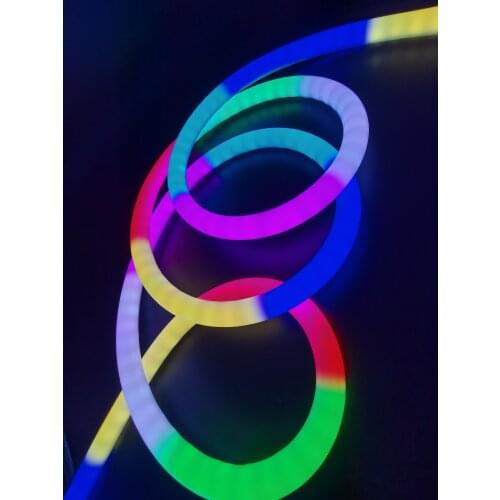 DC5V 12V LED Neon Light SK6812 WS2812 WS2811 Full Color Flexible Waterproof Addressable Neon Sign TD20 360 Round Pixel Neon Tube