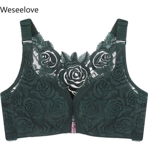 Weseelove Women Push Up Seamless Bra for Plus Size Women Soutien Gorge Femme Womens Lingerie Extra Large Bra Top M24-3