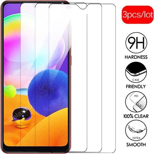 3pcs Tempered glass For Samsung galaxy A31 6.4" Glass screen protector For Samsung galaxy A01 A21 A51 A71 phone Glas safety film