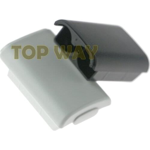 1Pcs Battery Cover Door For Xbox 360 Wireless Controller Black White Color Back Case Shell Pack Kit For Xbox360