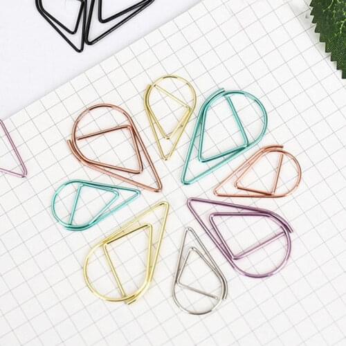 100 pcs/lot mini Waterdrop bookmark planner paper clip material escolar bookmarks for book stationery school supplies papelaria