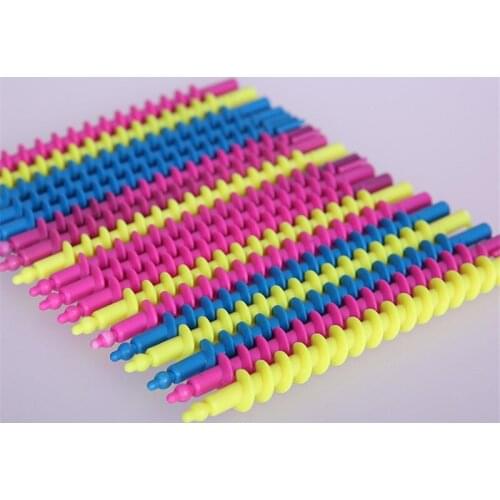 35PC Plastic Long Styling Barber Salon Tool Hairdressing Spiral Hair Perm Rod Small