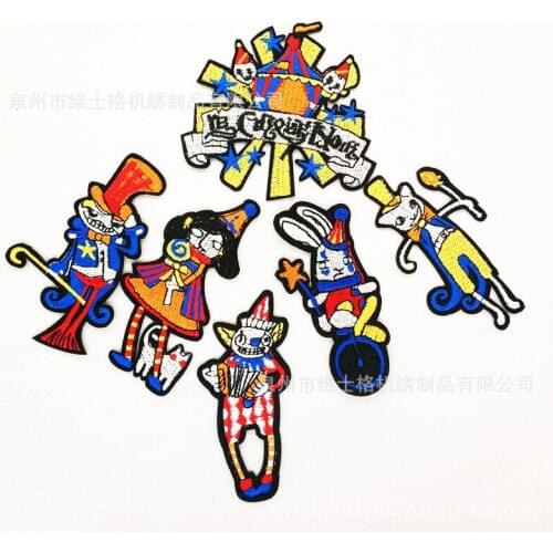 50 Pcs/lot Embroidery Patches Letter Witchcraft Hippie Heat Transfer Iron on Patch Badges Stranger Things Decorative Clothing