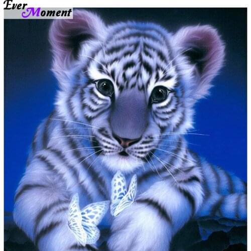 New diy diamond embroidery tiger diamond painting square diamond mosaic embroidery animal home decoration painting ASF165