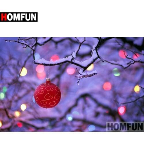 HOMFUN Full Square/Round Drill 5D DIY Diamond Painting "Colored lights" Embroidery Cross Stitch 5D Home Decor Gift A16615