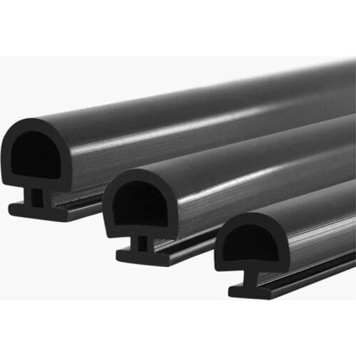 Aluminium Door Window EPDM Rubber Sealing Strip Sliding Screen Sash Seals Gasket Draft Stopper 4.2mm 5mm 6mm 7mm 10m Black
