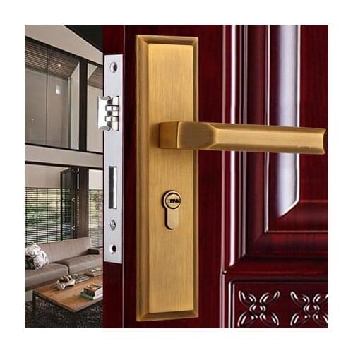 Antique Bronze European Room Door Lock Or Toilet Handle Lock