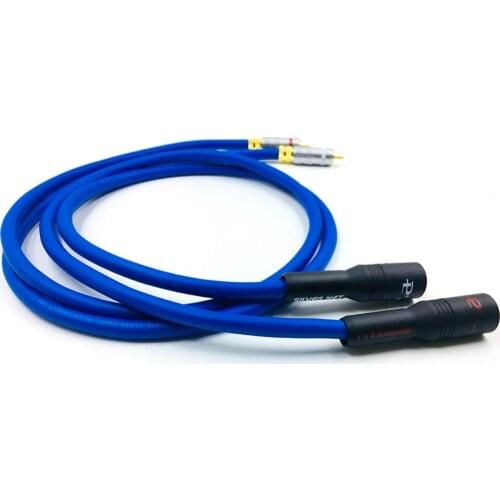 Hifi 2RCA Male to Dual XLR Female Audio Cable Cardas Audio Amplifier DVD player RCA to XLR interconnect cable