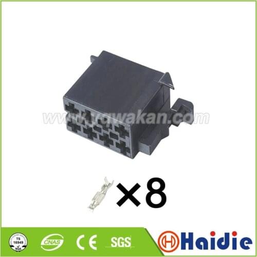 Free shipping 5sets 8pin auto wiring harness cable connector Popular audio connector VW CD plug connector 962189-1