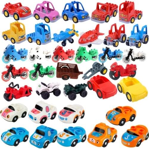 Creator Big Size Truck Car Van Building Blocks Educational Toys Gifts For Children Assemble Toy Accessories Model Splicing Bigs