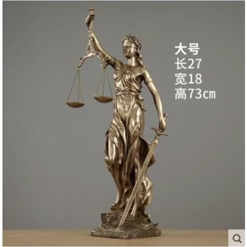 GODDESS OF JUSTICE FURNISHINGS HOME DECORATION CREATIVE LIVING ROOM WINE CABINET HANDICRAFTS EUROPEAN SCULPTURE ART CRAFTS