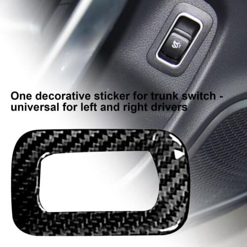 Panel Decor Cover Compact Anti-scratch Carbon Fiber Interior Tail Box Switch Panel Sticker for Benz W118 2020 CLA/CLA200/260/A18