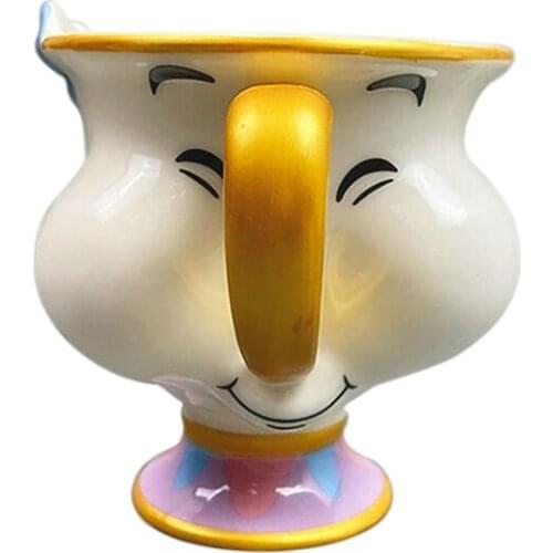 Beauty and the Beast Teapot Mrs. Archie Mark Drinking Cup Artwork Ceramic Drinking Cup Mug Lovely Unisex Kids Cup (301~400ml)
