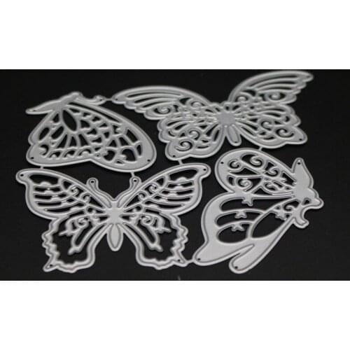 Butterflies Set Metal Cutting Dies Mold Animal Frames Scrapbook Paper Craft Knife Mould Blade Punch Stencil Stamps And Dies