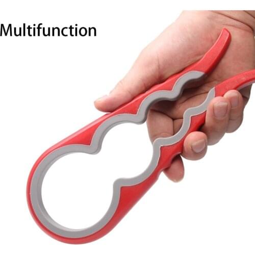 6 In 1 Multi Function Twist Bottle Opener Easy Manual Can Opener Kitchen Useful Tools Use for Soda or Beer Bottle Opener