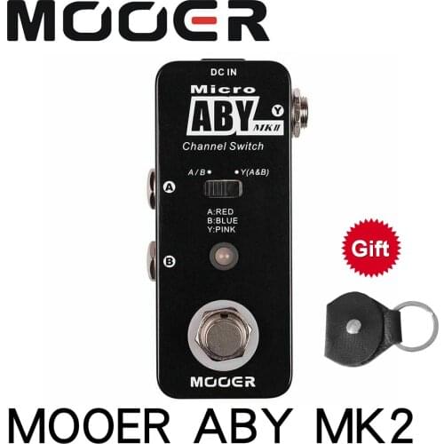 MOOER Micro-type Aby Mk2 Guitar Effect Pedal Channel Switch Effects With True Bypass Full Metal Shell Guitar Parts