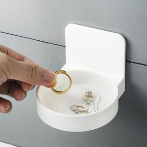 Wall-mounted Hand Sanitizer Storage Rack Durable Self-adhesive Shelf For Bathroom Multifunction Soap Dispenser Hanger For Home
