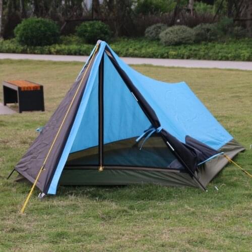 Basspro authentic outdoor camping tent Single Carbon Pole Singhle lelayer tent on foot through the equipment only blue color now