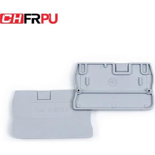 ST series Spring Terminal Block End Cover Plate Din Rail Terminal Blocks accessories
