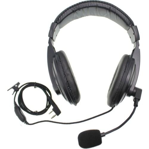 Noise Cancell Headset Handsfree Headphones PTT and Vox Headset with Soft Earmuffs Earphone for Baofeng UV-82 UV-5R BF-888S
