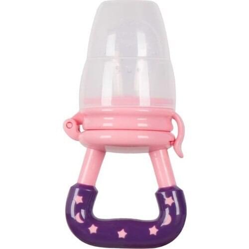 Silicone Fruit Pacifier & Teether-Pink