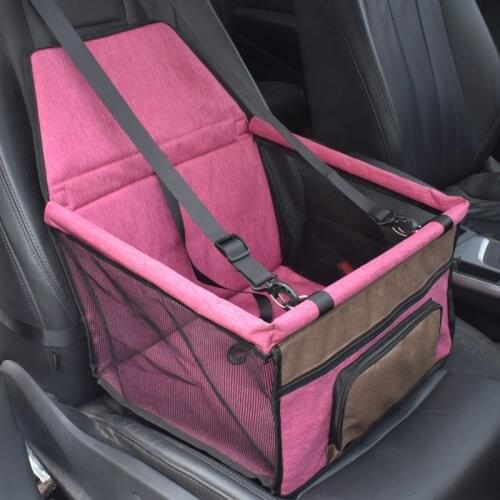 Folding Dog Car Seat Cover Portable Pet Carriers Mesh Bags Waterproof ventilate with Zipper bag Pets Travel Mat Dog Bag Basket