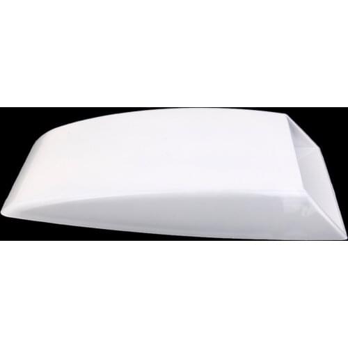 Universal Decorative Functional Hood Scoop Air Flow Vent Cover Hood White