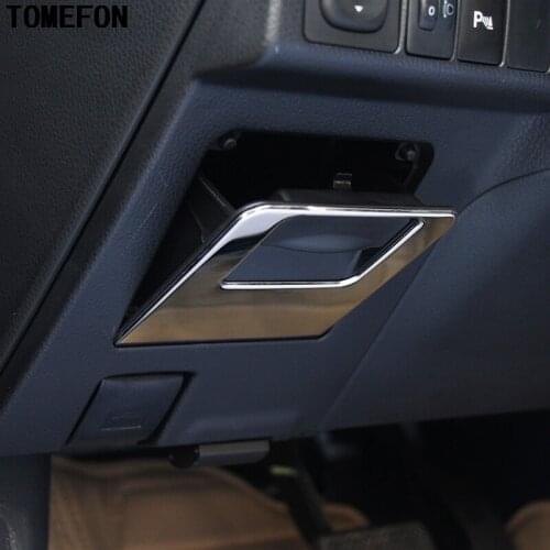 For Toyota Corolla 2014 2015 Stainless Steel Interior Storage Box Handle Decoration Trim 1piece Car Styling