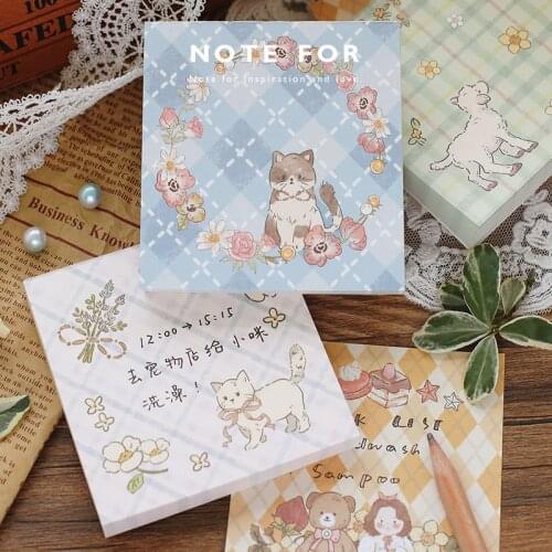 Yisuremia NEW 100 Sheets NOTE FOR Kawaii Memo Note Pads To Do List Daily Planner Scrapbook Decorative Notepads School Stationery