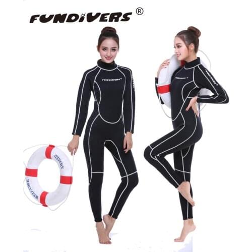 3mm Women Scuba Diving Wetsuit Swimming Surfing UV Protection Snorkeling Spearfishing Wetsuit Unisex Full Body Diving Suit
