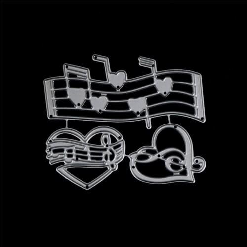 1PCS Musical Note Cutting Dies DIY Scrapbooking Metal Steel Stencil Embossing Craft Dies New Sale
