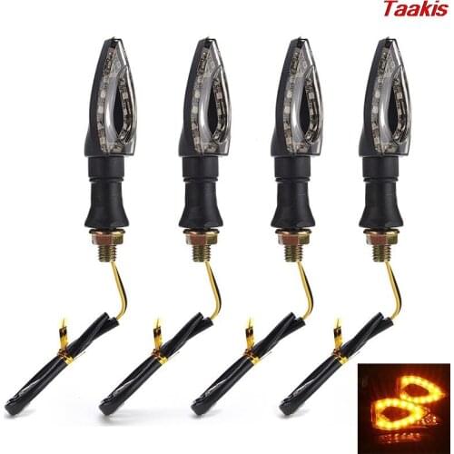 1Pcs Universal Motorcycle LED Turn Signal Indicators Amber Blinker Light Motorcycle Turn Signal Indicator Light Lamp 12V 1.3W