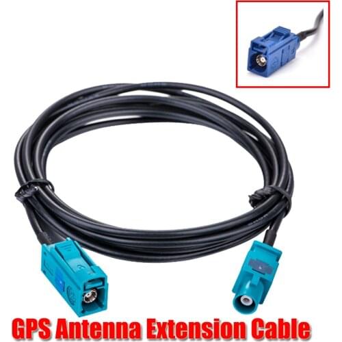 1Pcs Universal 2 Meters FAKRA Male To Female Right Angle Jack Extension Cable For Car Navigation GPS Antenna Adapter Cable