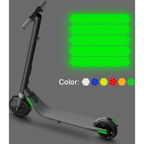 5Pcs Reflective Stickers For Ninebot ES1 ES2 ES3 ES4 E22 E25 Series Electric Scooter 6 Colors PVC Stickers Scooter Accessories