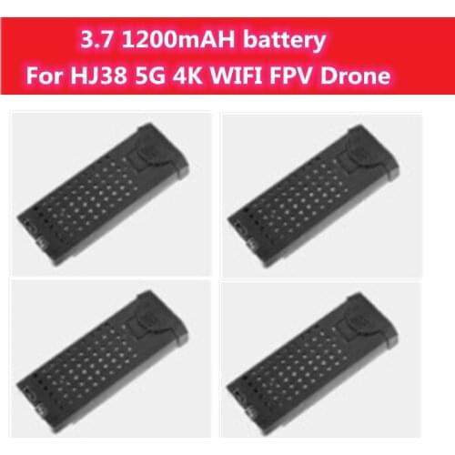 2PCS or 3PCS 4PCS 3.7V 1200mAh Battery spare part for HJ38 GPS 4K WIFI FPV RC Drone Battery HJ38 hj-38 RC drone Battery