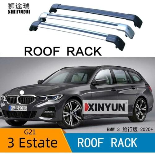 2Pcs Roof bars For BMW 3-Series Touring, 5-dr Estate 2020 2021+ Aluminum Alloy Side Bars Cross Rails Roof Rack Luggage Carrier