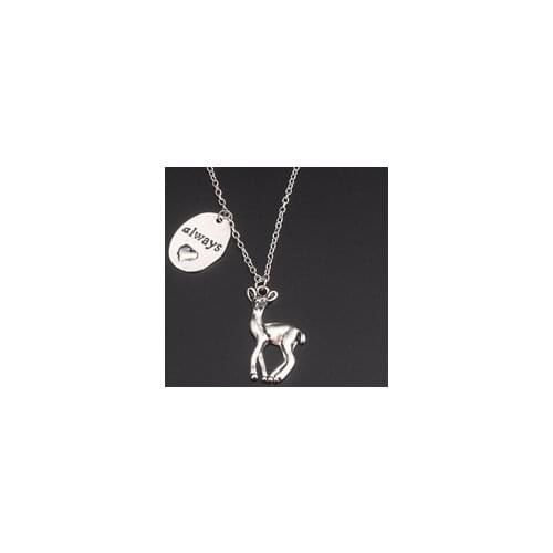 Harri Pendant Link Chain The Deathly Hallows Potters Necklace Letter Always Deer Eternal Heart Shape Charm Jewelry