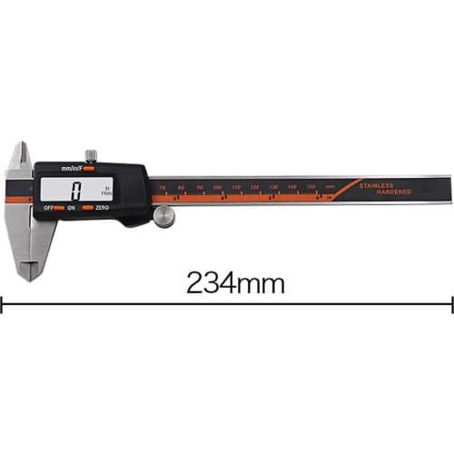 150mm Stainless Steel LCD Screen Display Digital Caliper 6 Inch Fraction / MM / Inch High Precision Stainless Steel LCD Vernier