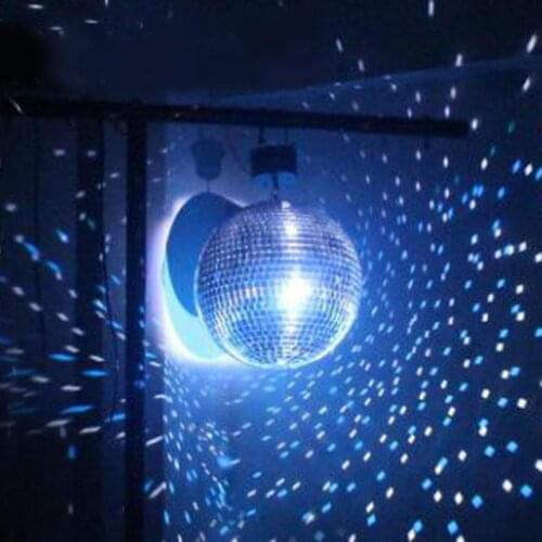6Pcs Mirror Glass Disco Ball Ornament Christmas Tree Pendant Home Party Decor Birthday Party Car Club Bar Xmas Sound Activated