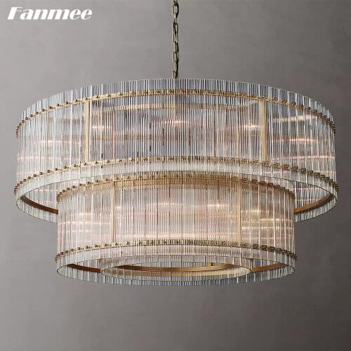 Modern Mini Chandelier Lighting LED Black Cylinder Bedroom Pendant Light Prism Crystal Suspension Lamp Dining Room Light Fixture