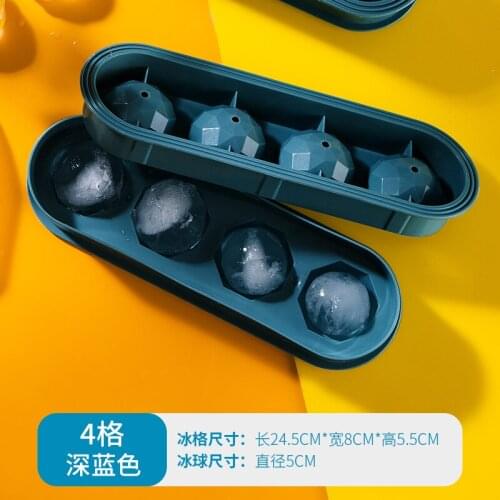 Homemade ice hockey frozen ice cube mold ice box spherical home made ice tray box ice box kitchen gadgets ice tray #78562