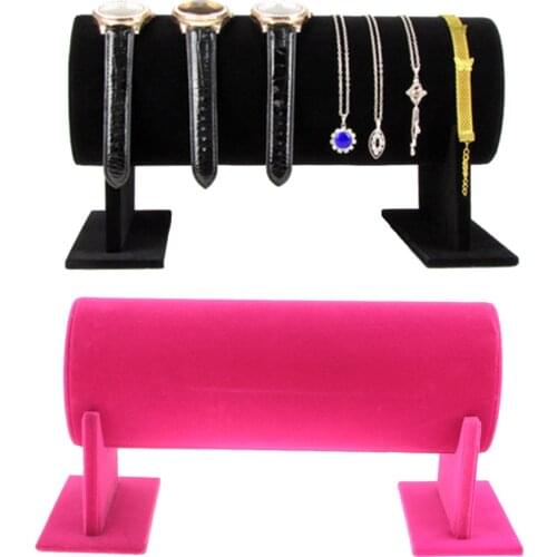 Fashion T Bar Rack Headband Bracelet Chain Watch Necklace Jewelry Holder Display Rack Jewelry Organizer for Shop Counter Desktop