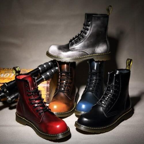 New Fashion Shoes Mens Ankle Boots Leather Comfortable Spring&Autumn Warm Waterproof Fashion Men Casual Lace-up Shoes R10-75